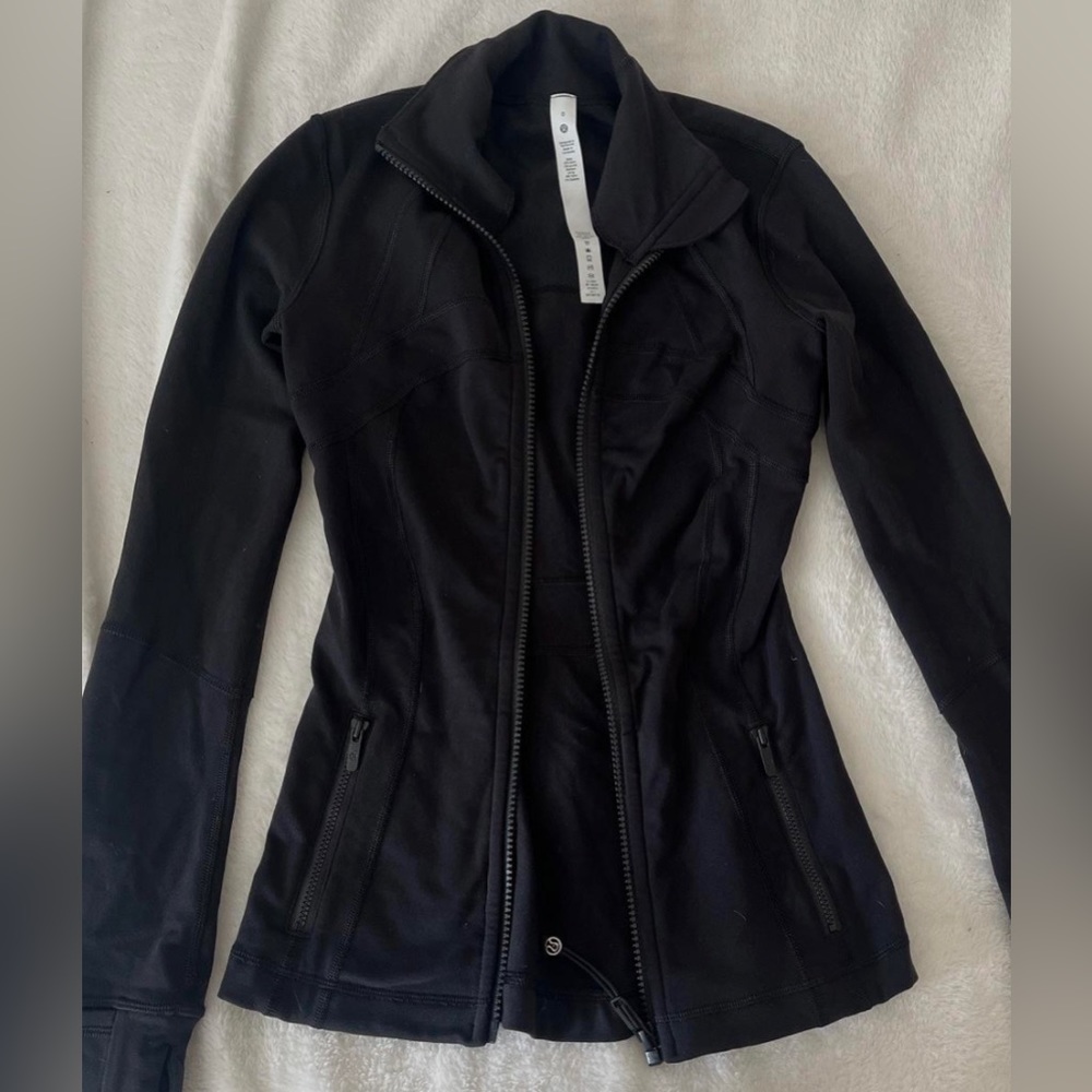 lululemon define jacket in black size 0